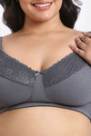 Zivame True Curv Double Layered Non Wired 3/4th Coverage Sag Lift Bra - Blackened Pearl — thumbnail 4